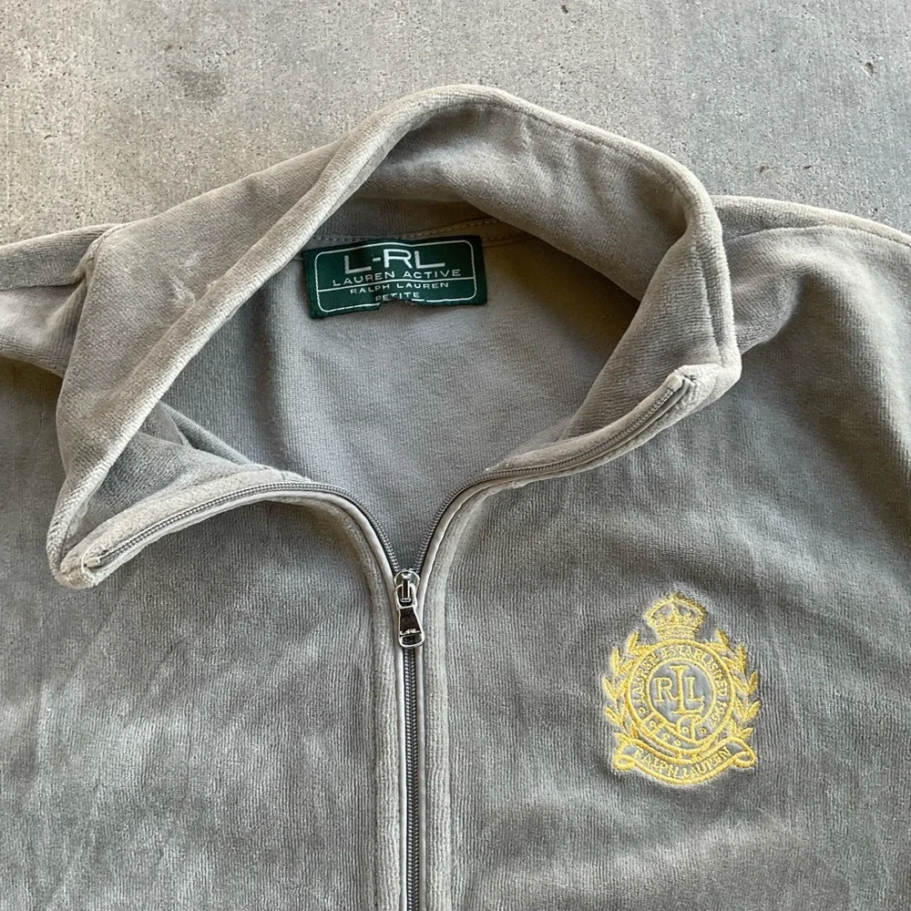 Lauren Ralph Lauren full zip velour track jacket - Picture 3 of 6